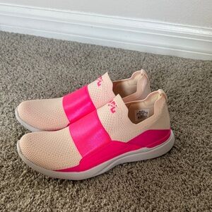 APL Women's Athletic Shoes in Pink and Cream